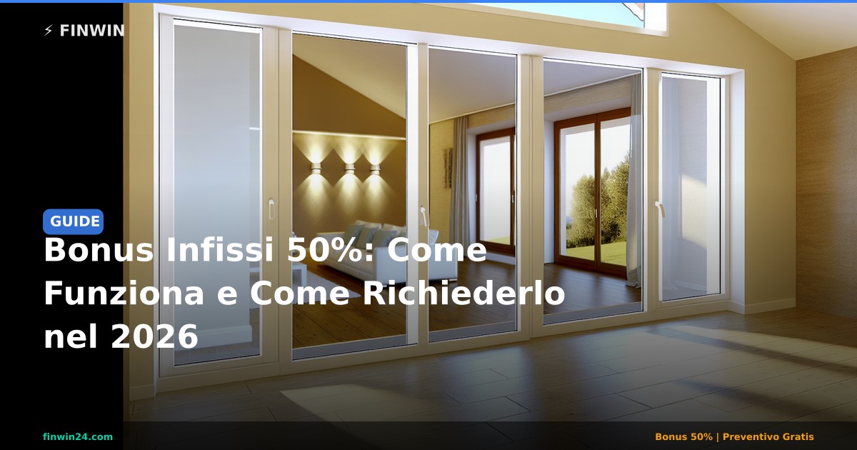 Bonus Infissi 50%: Come Funziona e Come Richiederlo nel 2026