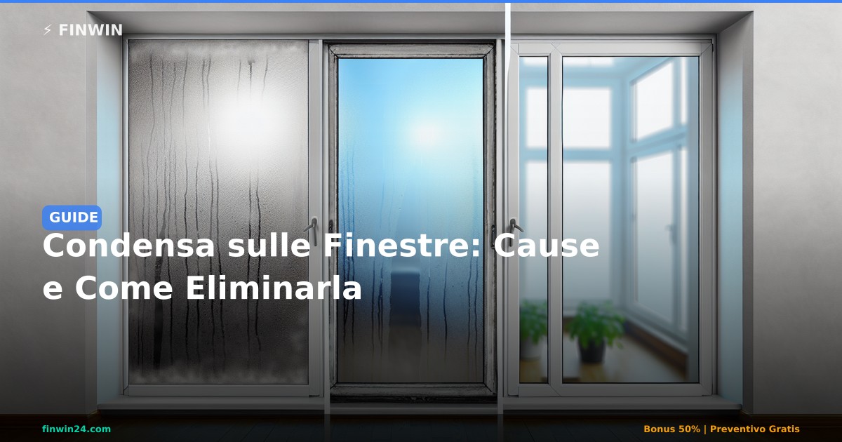 Condensa sulle Finestre: Cause e Come Eliminarla - FINWIN Serramenti