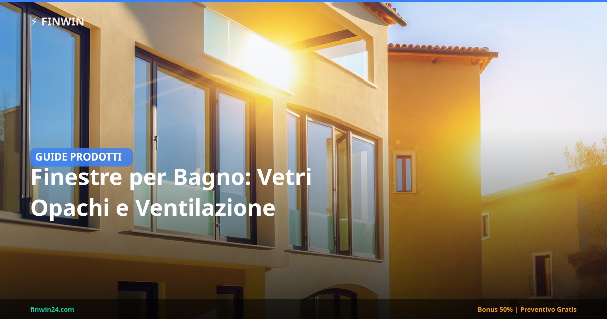 Finestre per Bagno: Vetri Opachi e Ventilazione