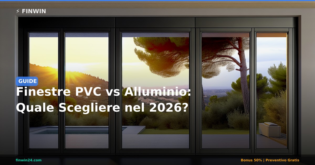 Finestre PVC vs Alluminio: Quale Scegliere nel 2026? - FINWIN Serramenti