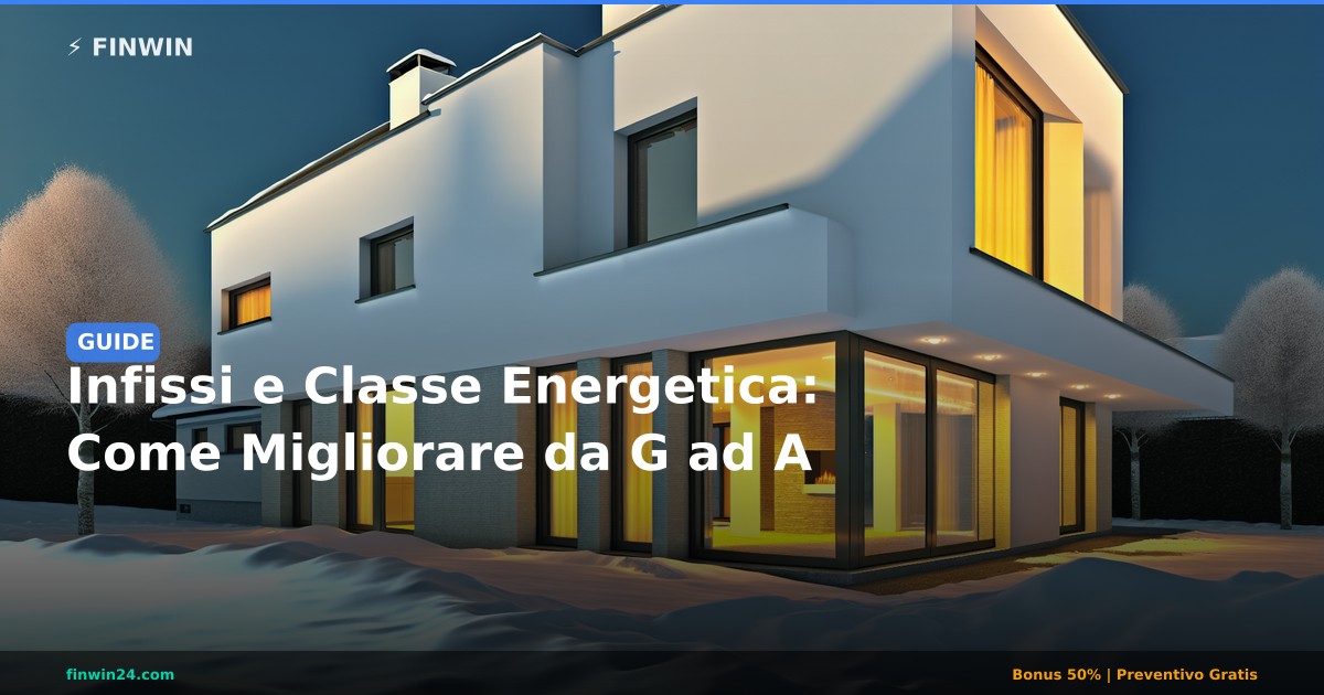 Infissi e Classe Energetica: Come Migliorare da G ad A
