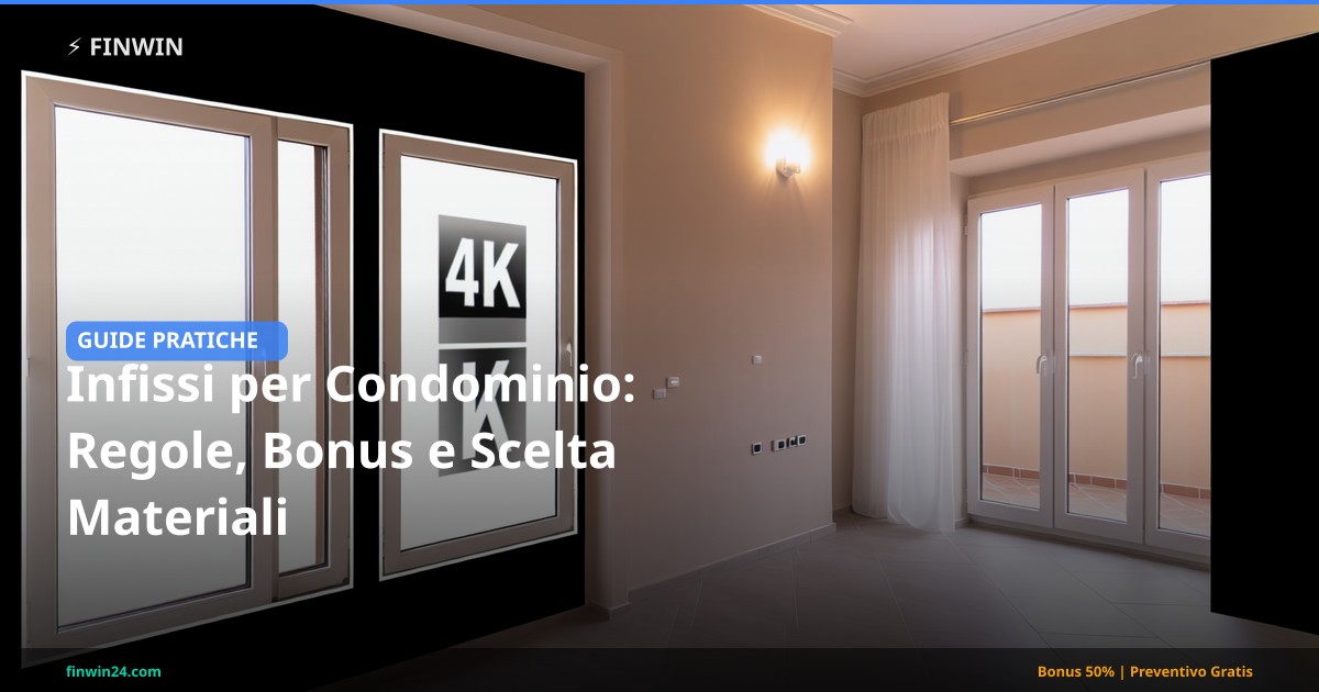 Infissi per Condominio: Regole, Bonus e Scelta Materiali