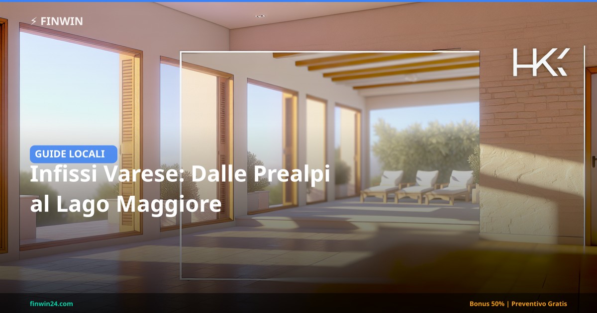 Villa italiana con serramenti in alluminio e vetrate panoramiche