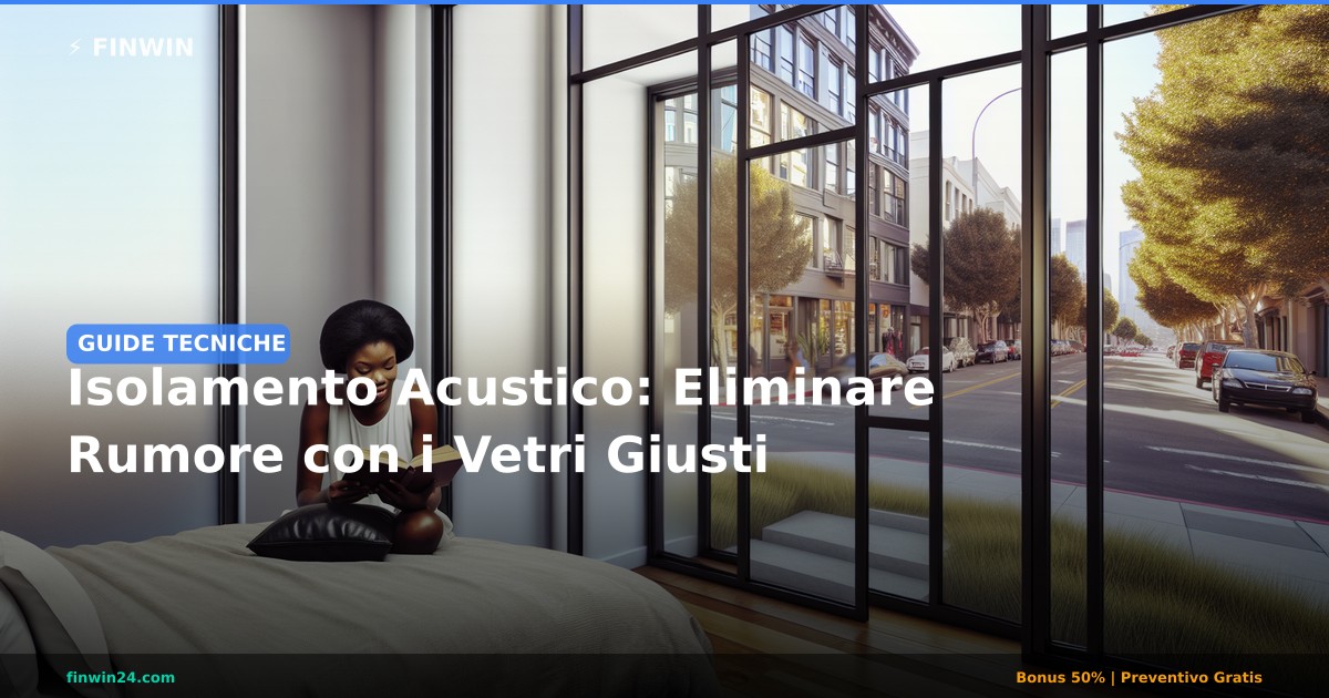 Isolamento Acustico: Eliminare Rumore con i Vetri Giusti - FINWIN Serramenti