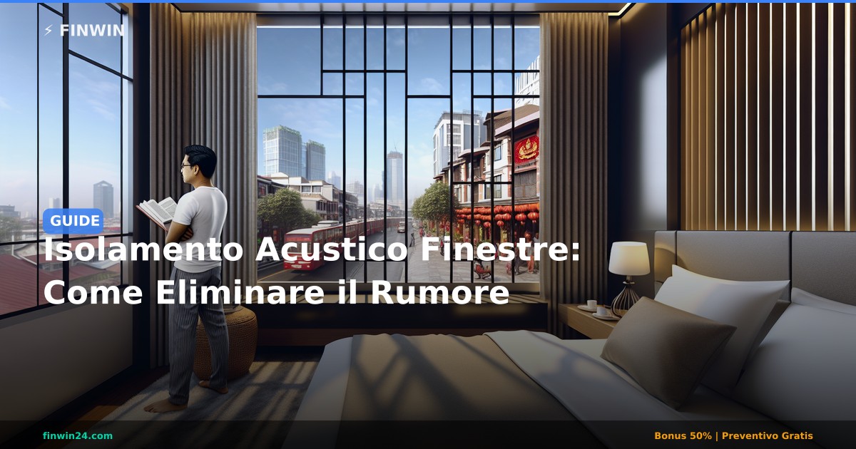 Isolamento Acustico Finestre: Come Eliminare il Rumore - FINWIN Serramenti