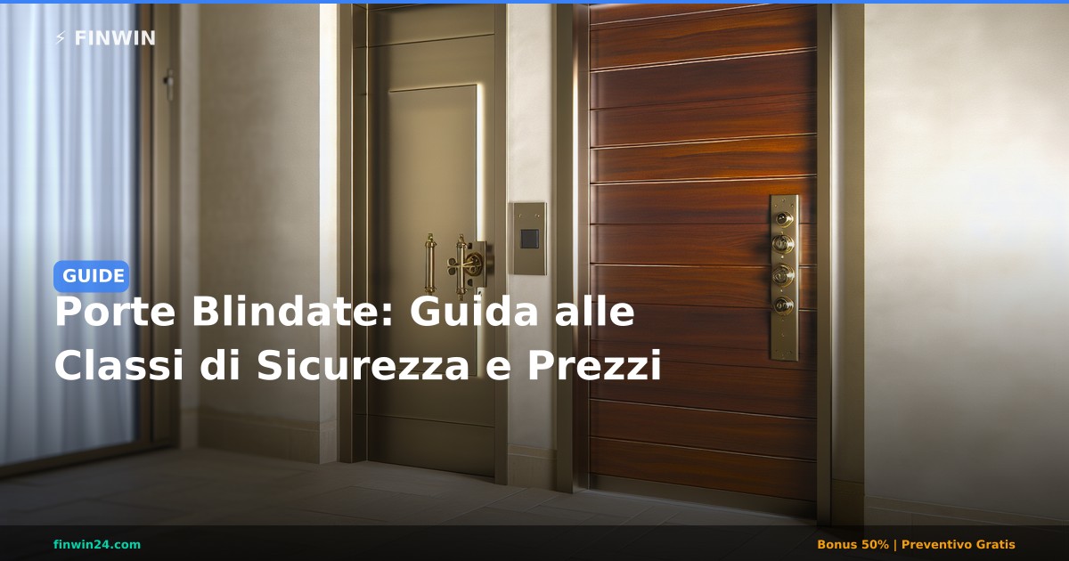 Porte Blindate: Guida alle Classi di Sicurezza e Prezzi - FINWIN Serramenti