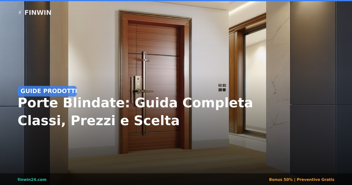 Porte Blindate: Guida Completa Classi, Prezzi e Scelta - FINWIN Serramenti