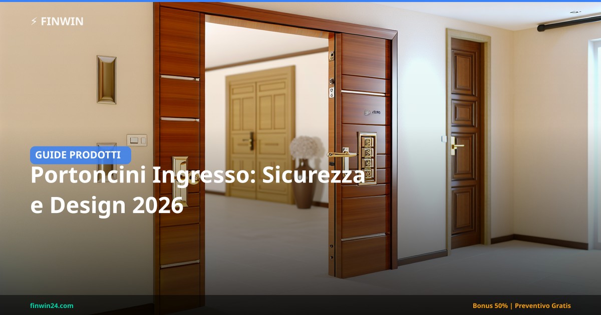 Portoncini Ingresso: Sicurezza e Design 2026