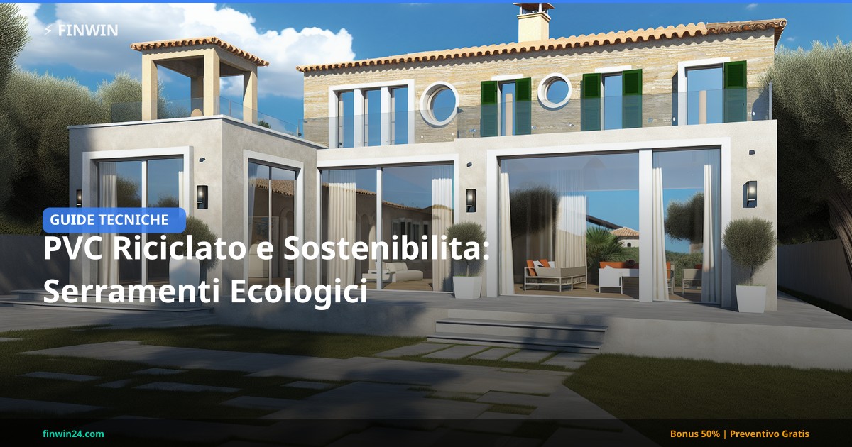 PVC Riciclato e Sostenibilita: Serramenti Ecologici