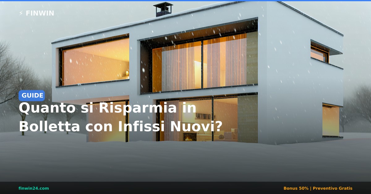 Quanto si Risparmia in Bolletta con Infissi Nuovi? - FINWIN Serramenti