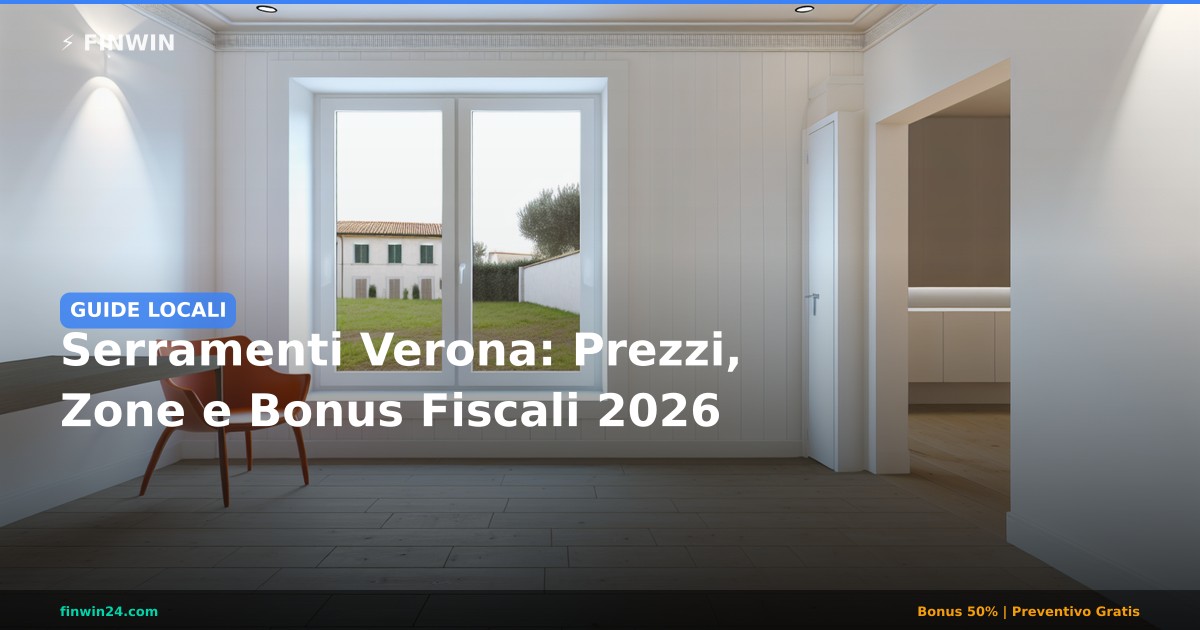 Serramenti Verona: Prezzi, Zone e Bonus Fiscali 2026 - FINWIN Serramenti
