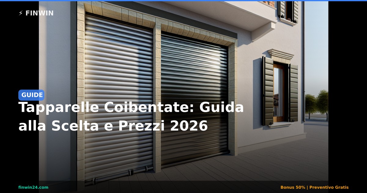 Tapparelle Coibentate: Guida alla Scelta e Prezzi 2026 - FINWIN Serramenti