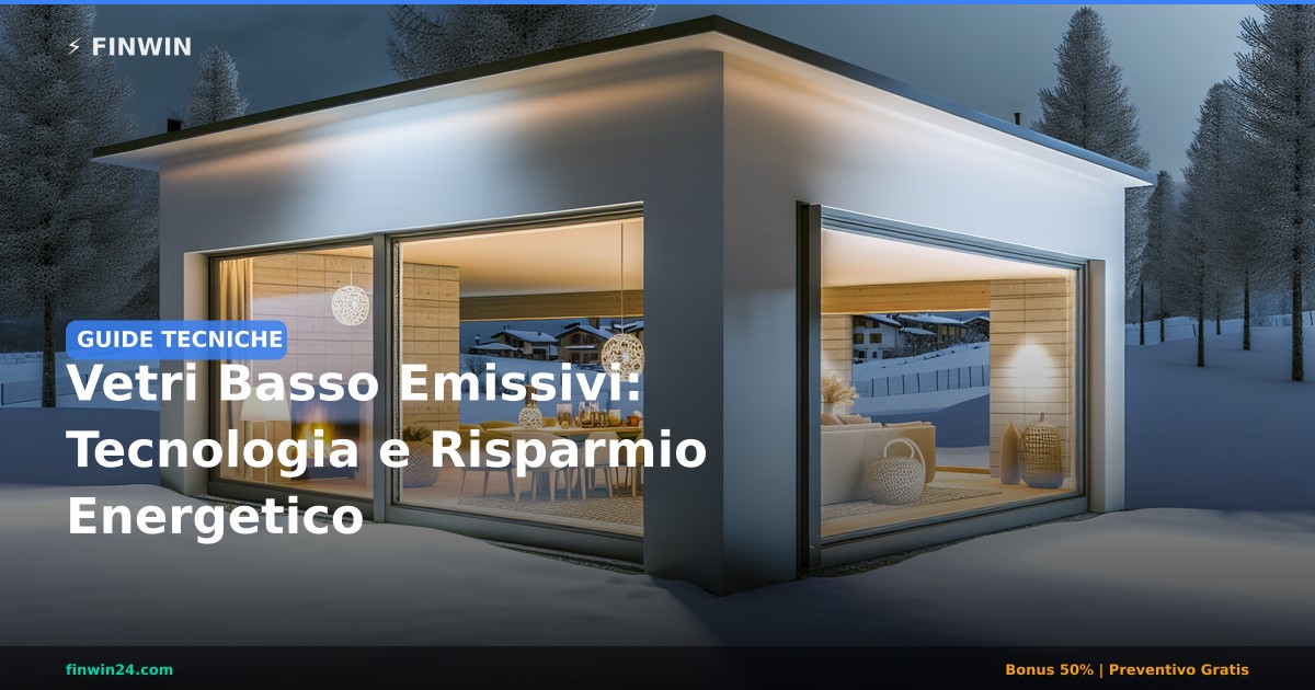 Vetri Basso Emissivi: Tecnologia e Risparmio Energetico - FINWIN Serramenti